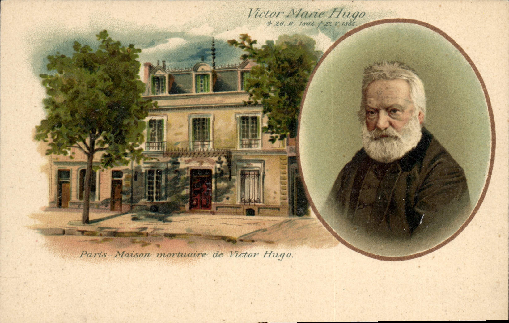 CPA Victor Hugo Paris Maison mortuaire