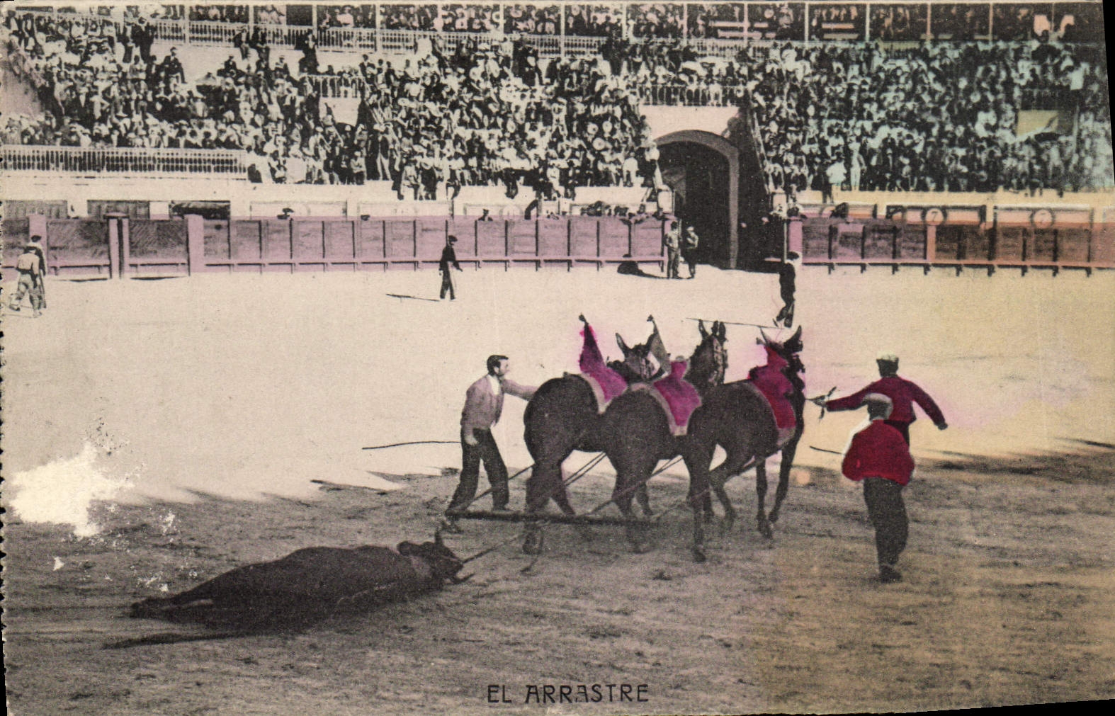 CPA Corrida Course de taureaux Al arrastre 