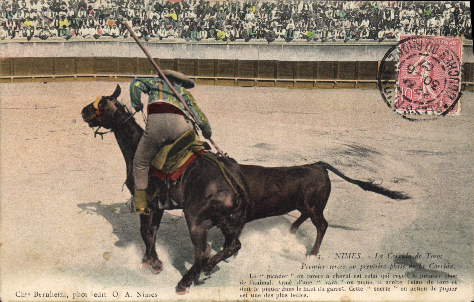 CPA Corrida Course de taureaux Nimes La corrida de toros 