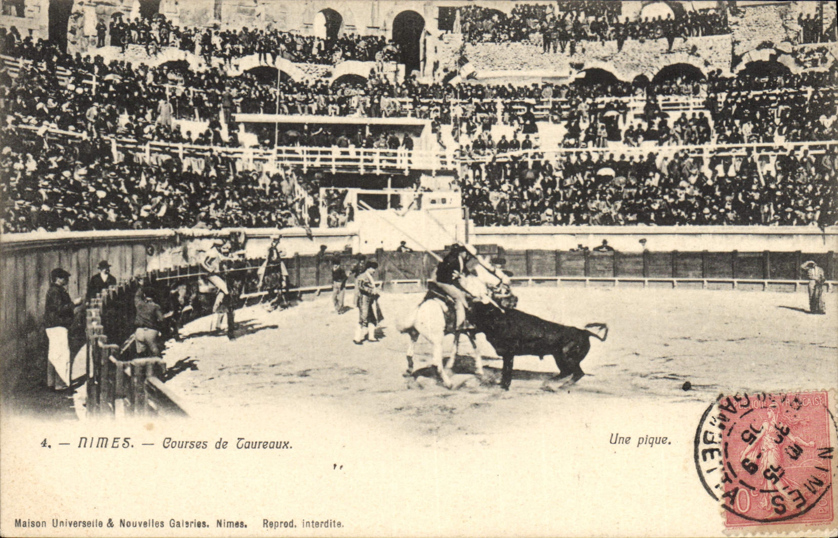 CPA Corrida Course de taureaux Nimes Courses de taureaux 