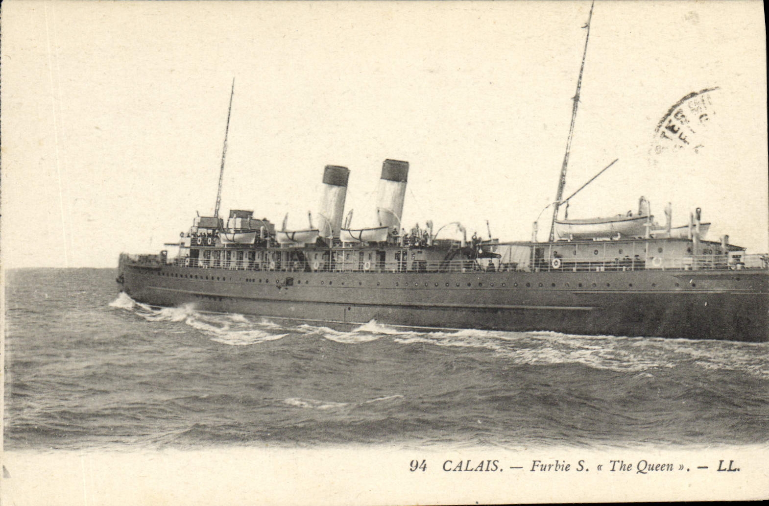 CPA Bateau Paquebot Calais Furbie S The Queen