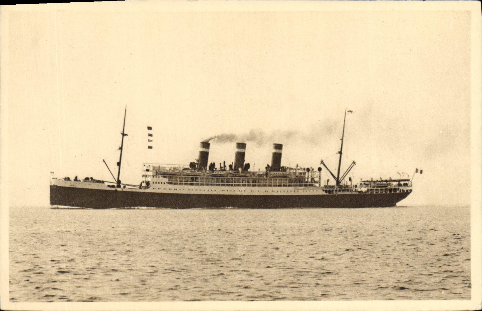 CPA Bateau Paquebot Cyp Fabre SS Patria 