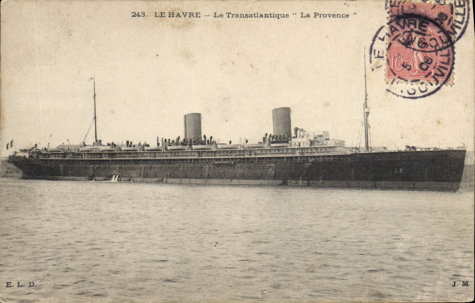CPA Bateau Paquebot Le Havre La Provence