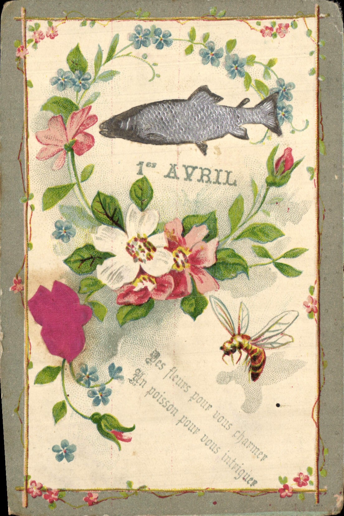 CPA Fantaisie Paques Poisson 