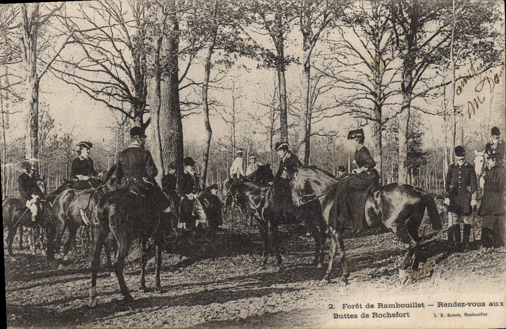 CPA Chasse a courre Foret de Rambouillet Rendez vous aux Buttes de Rochefort 