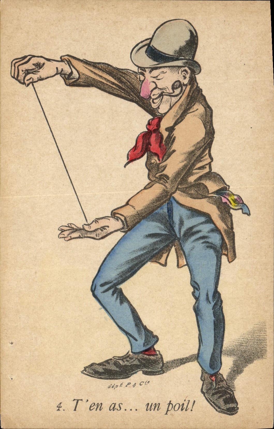 Vintage Postcard Fantasy Illustrator You of ace a hair!