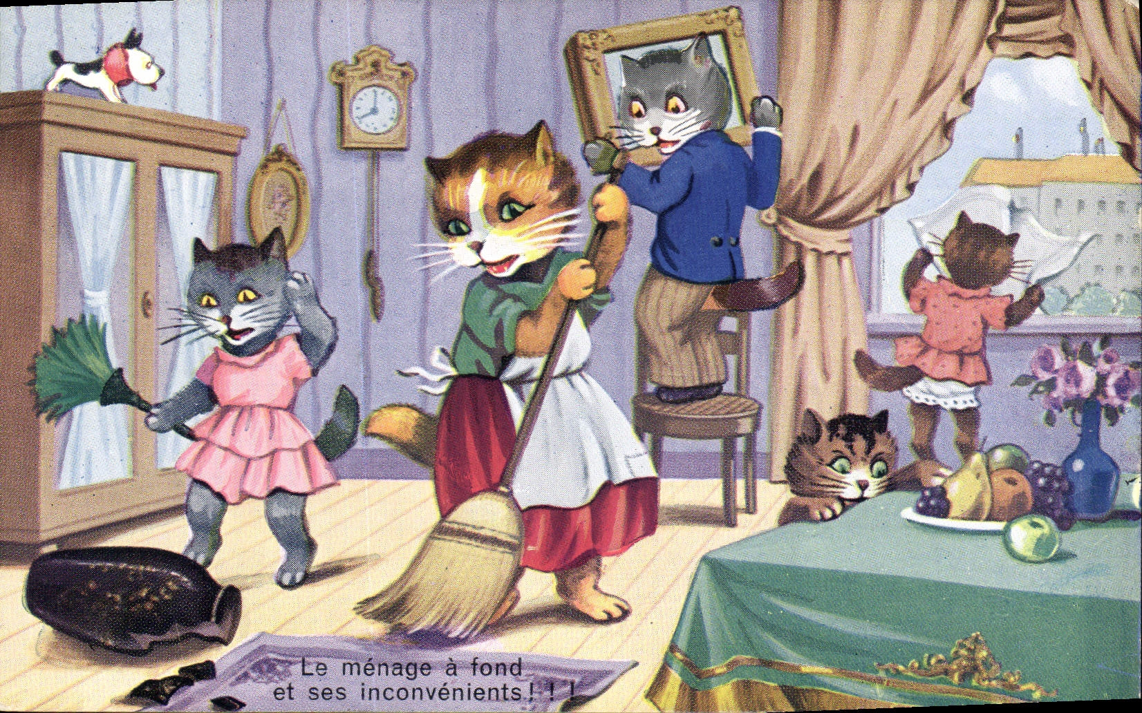 Vintage Postcard Cats Cat