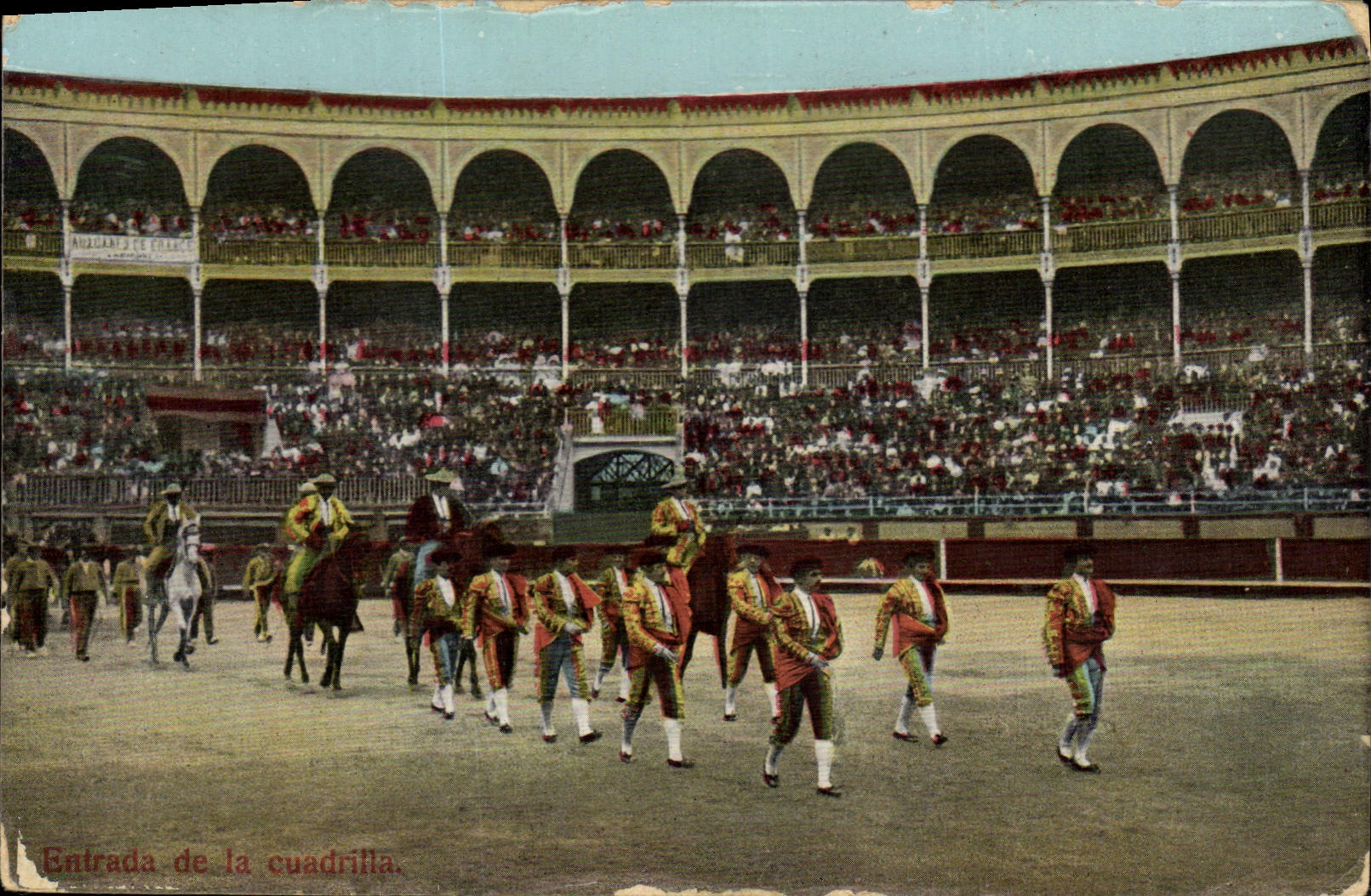 CPA Corrida Course de taureaux Entrada de la cuadrilla