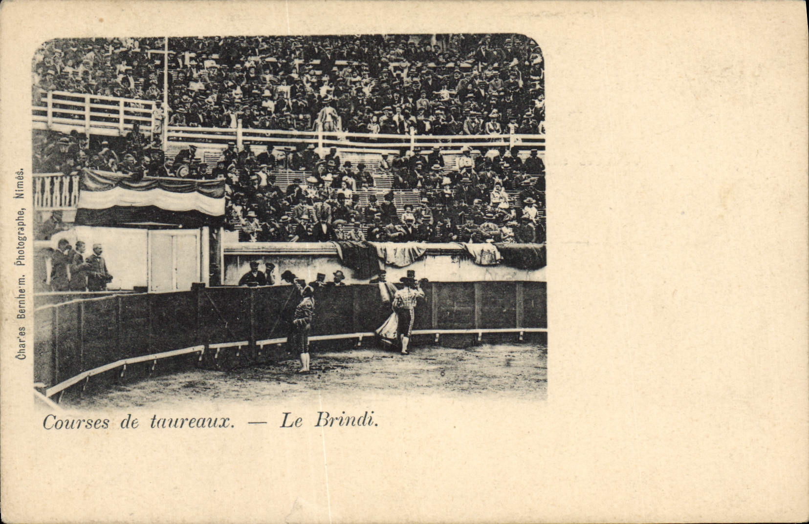 Vintage Postcard Bullfight Bullfight the brindi