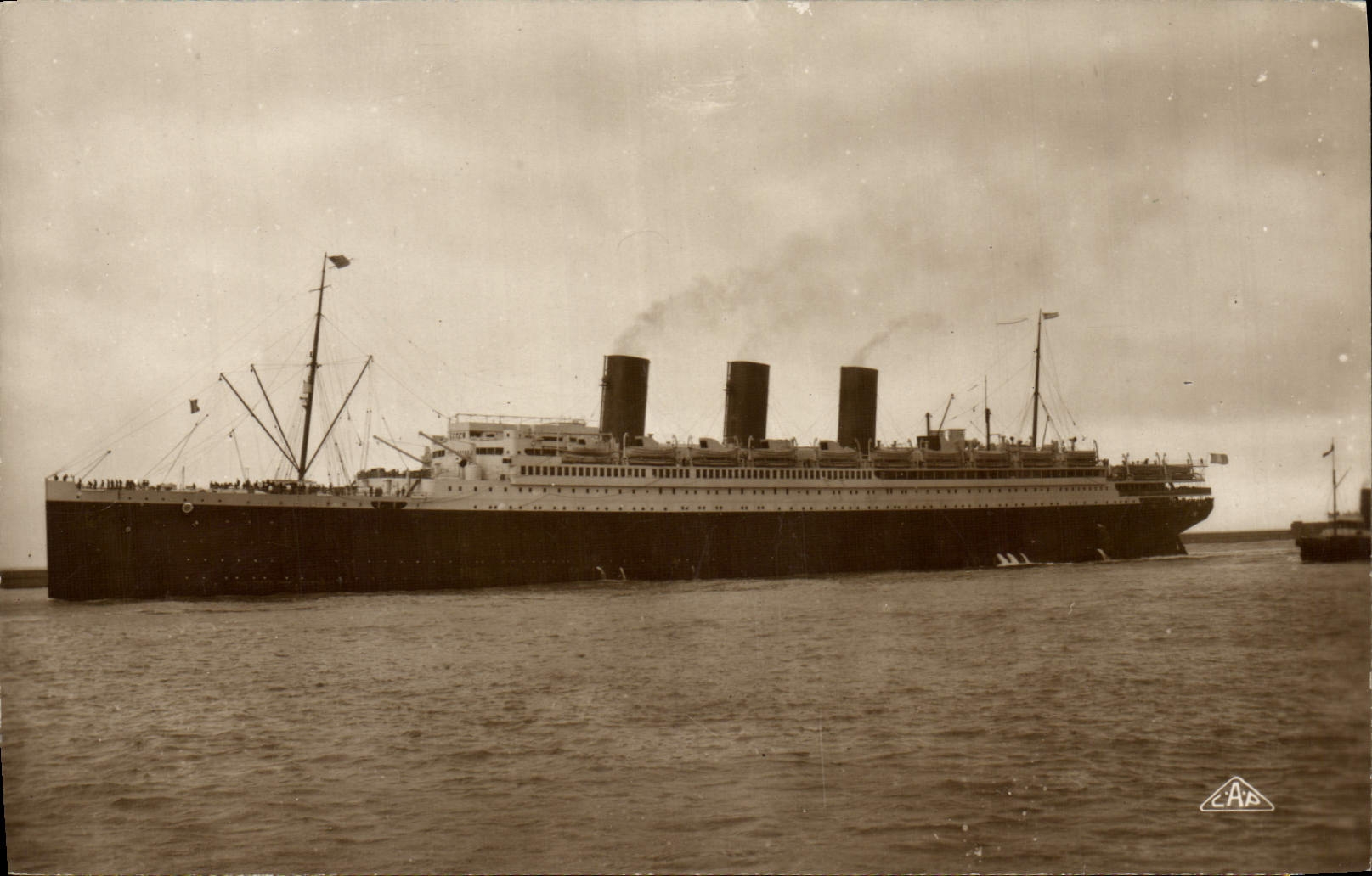 CPA Bateau Paquebot Paris Le Havre 