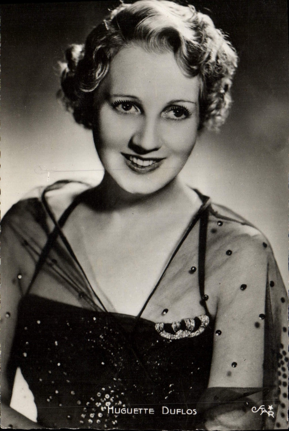 CPM Cinema Huguette Duflos 