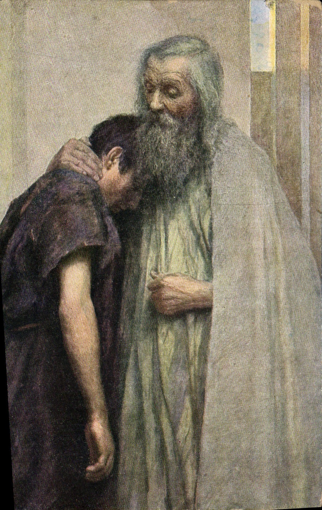 CPA Fantaisie Eugene Burnand L'enfant prodige 