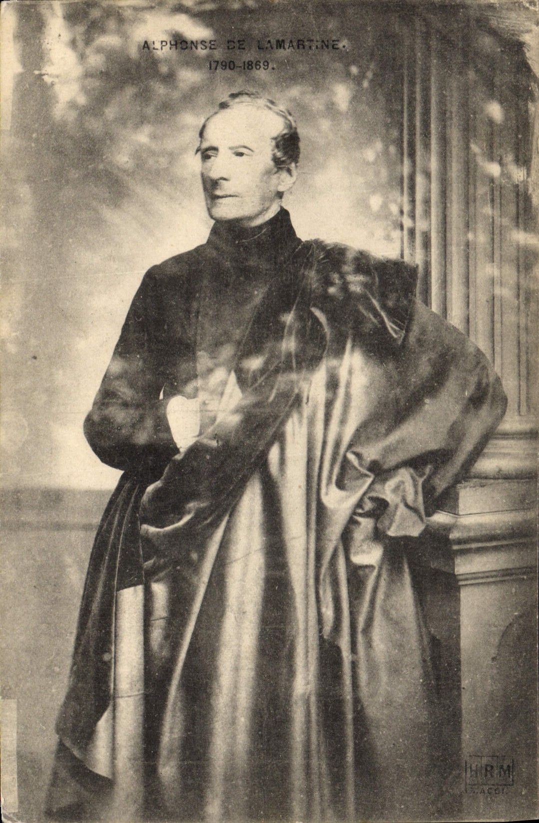 Postal Alphonse de Lamartine