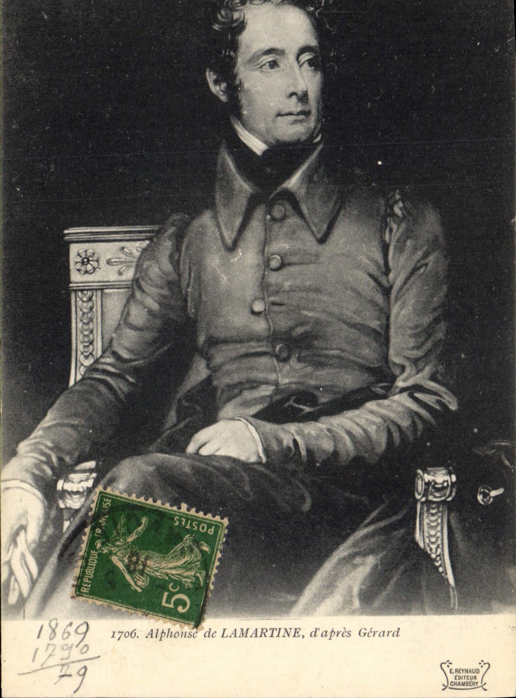 Postal Lamartine según Gerard