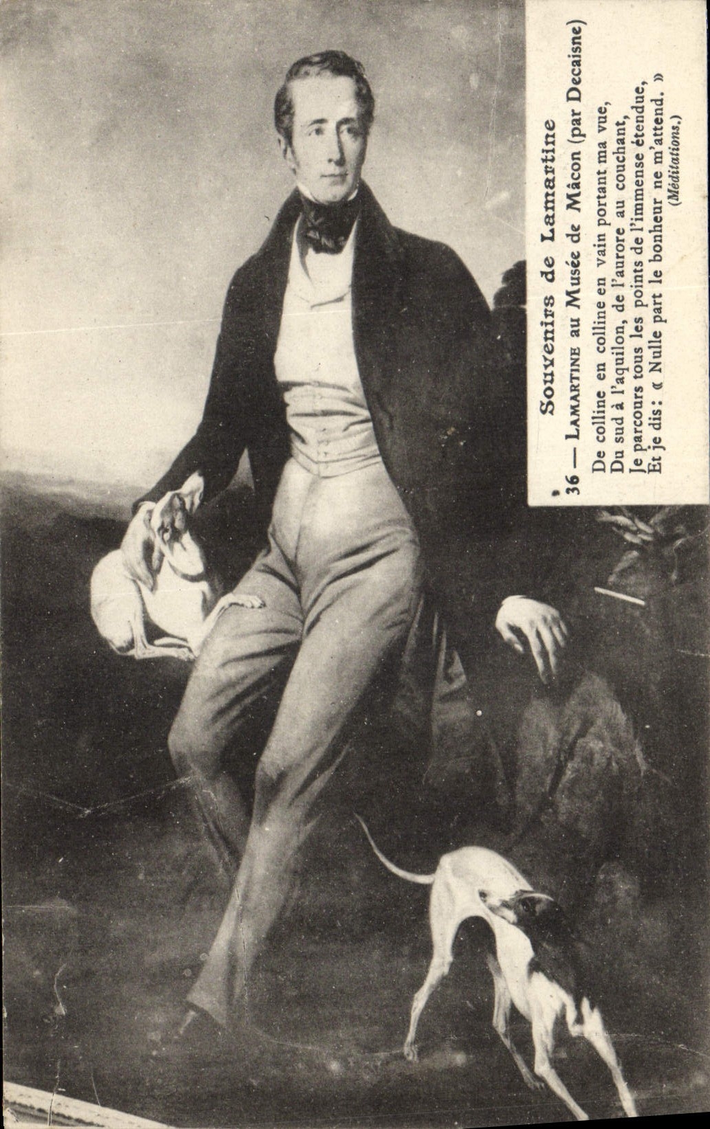 CPA Lamartine par Decaisne Chien 