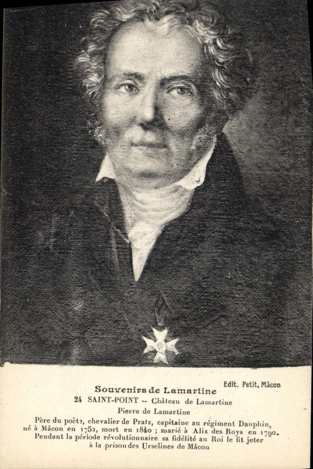 Postal Santo Punto Lamartine