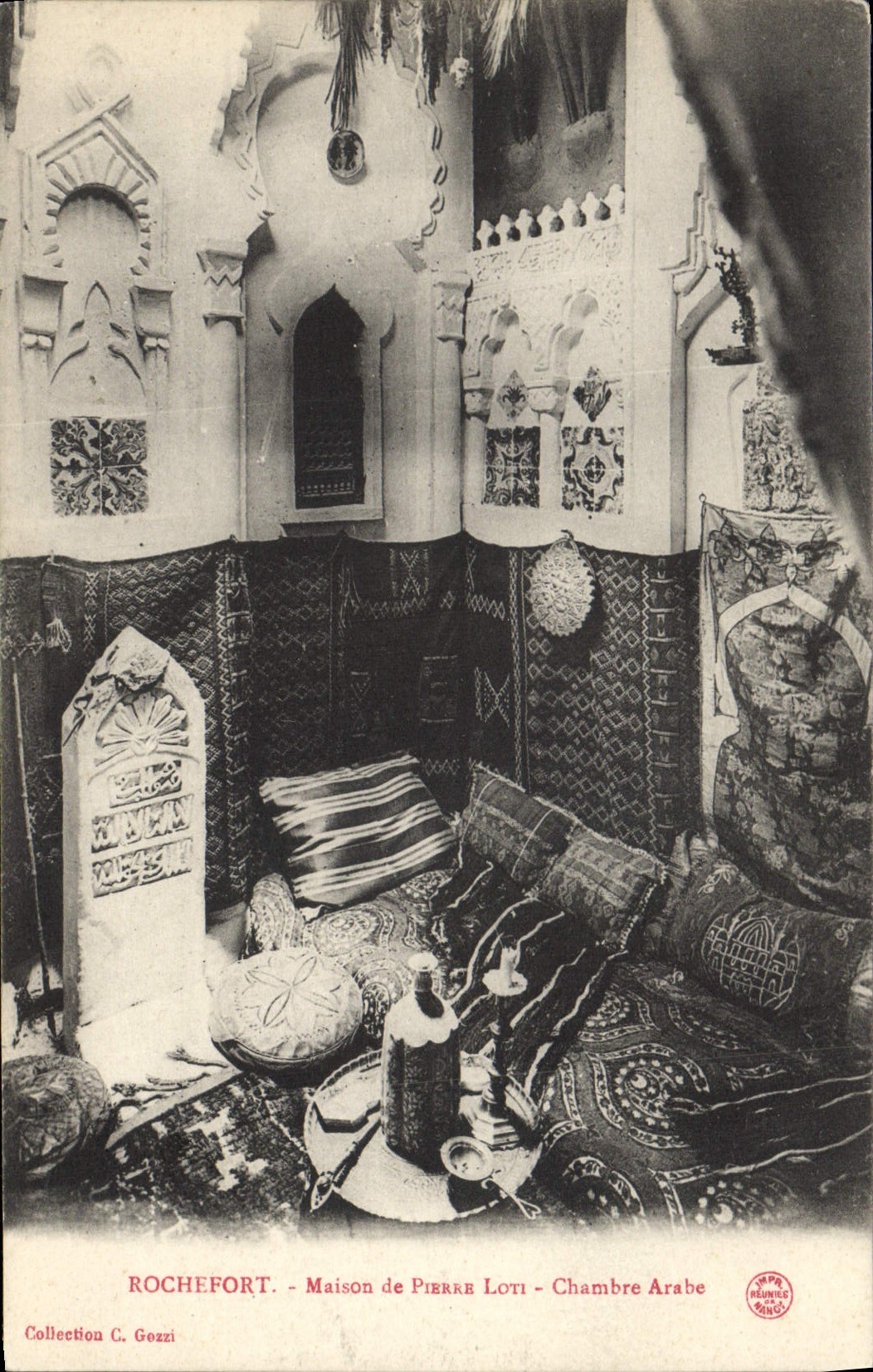 CPA Rochefort Maison de Pierre Loti Chambre arabe