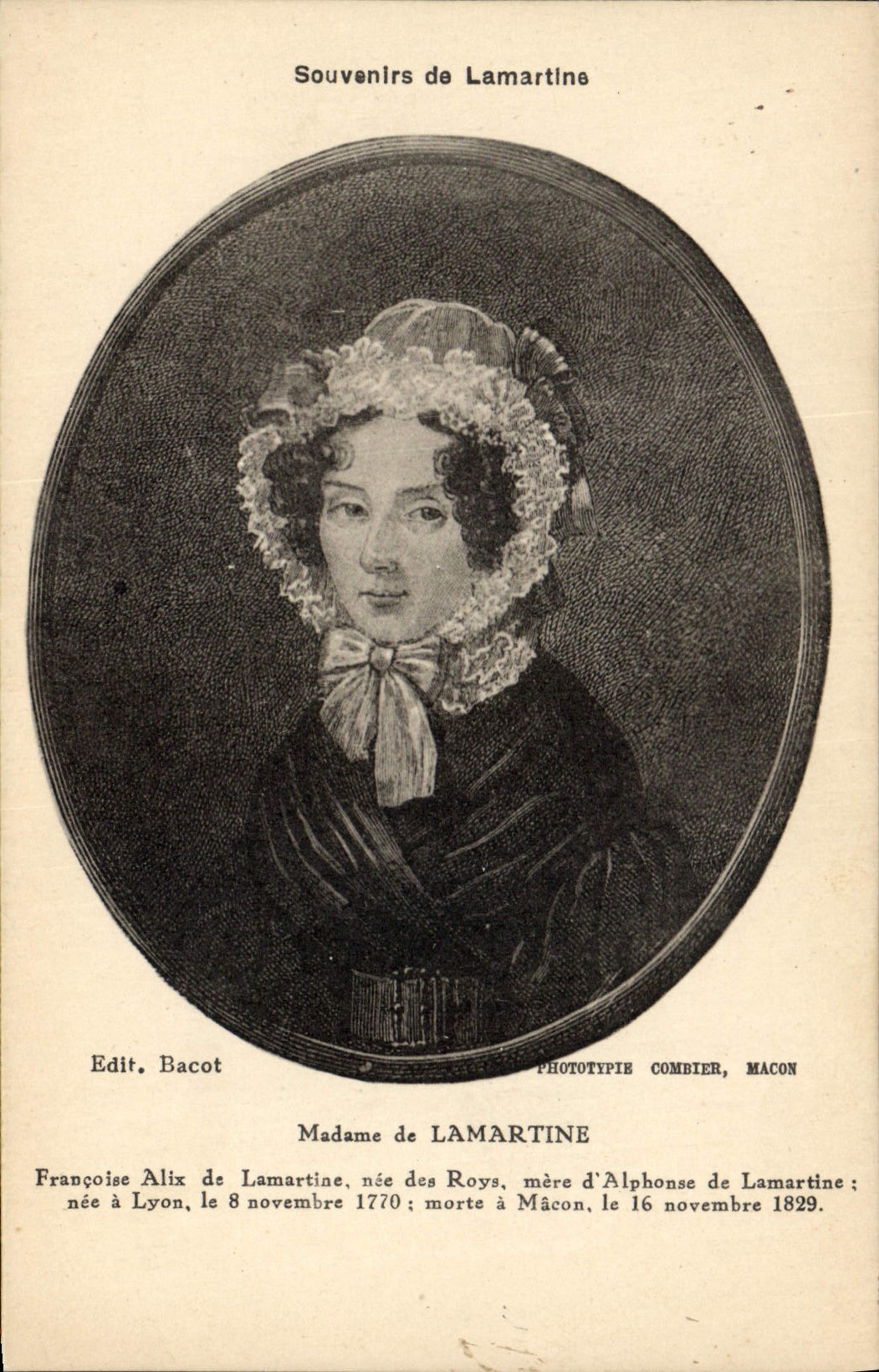 CPA Madame de Lamartine 