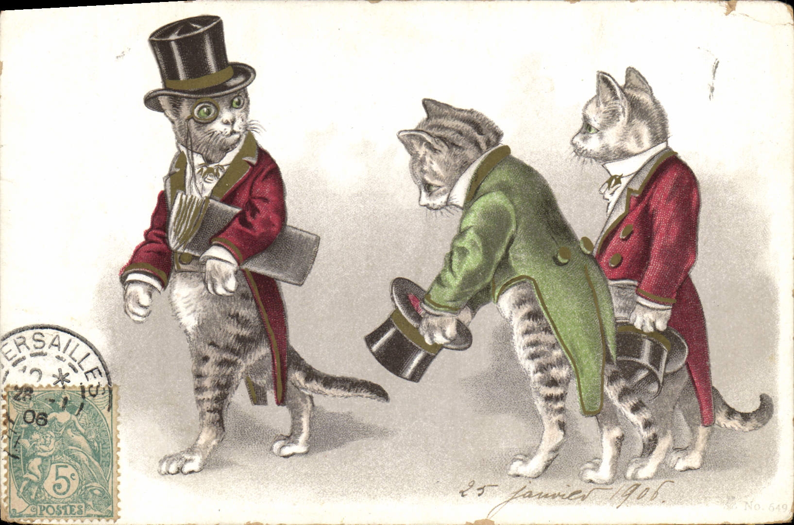 Vintage Postcard Cats cat Kitten