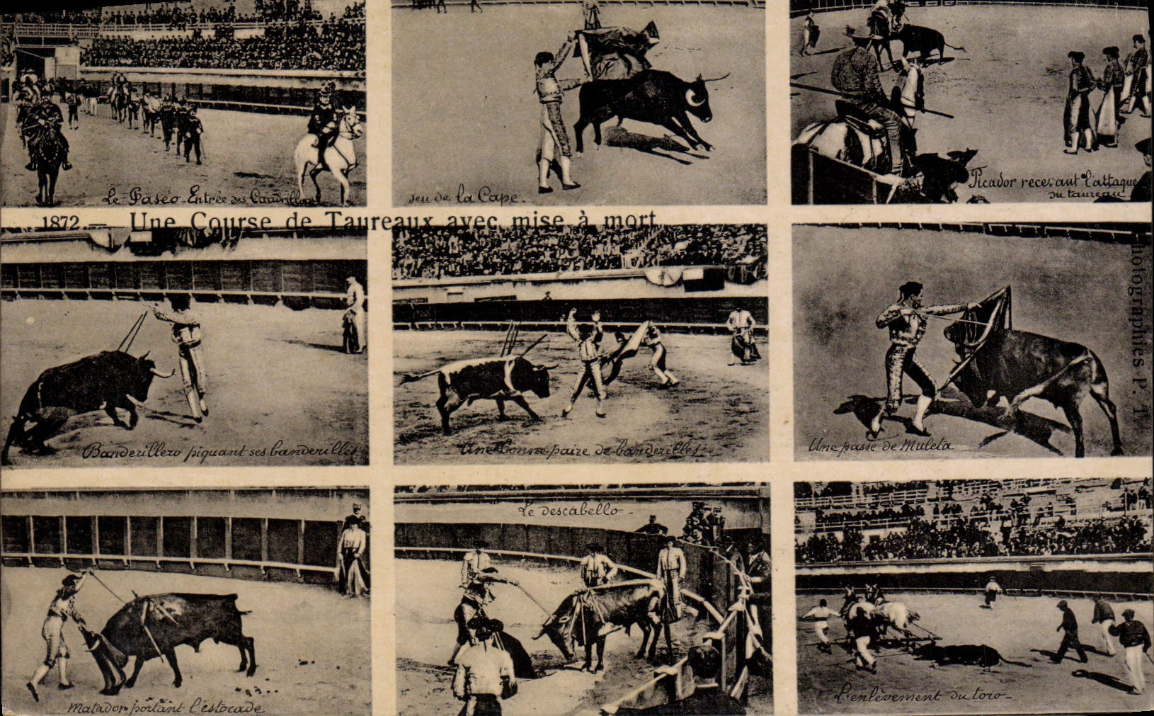 CPA Corrida Course de taureaux avec mise a mort