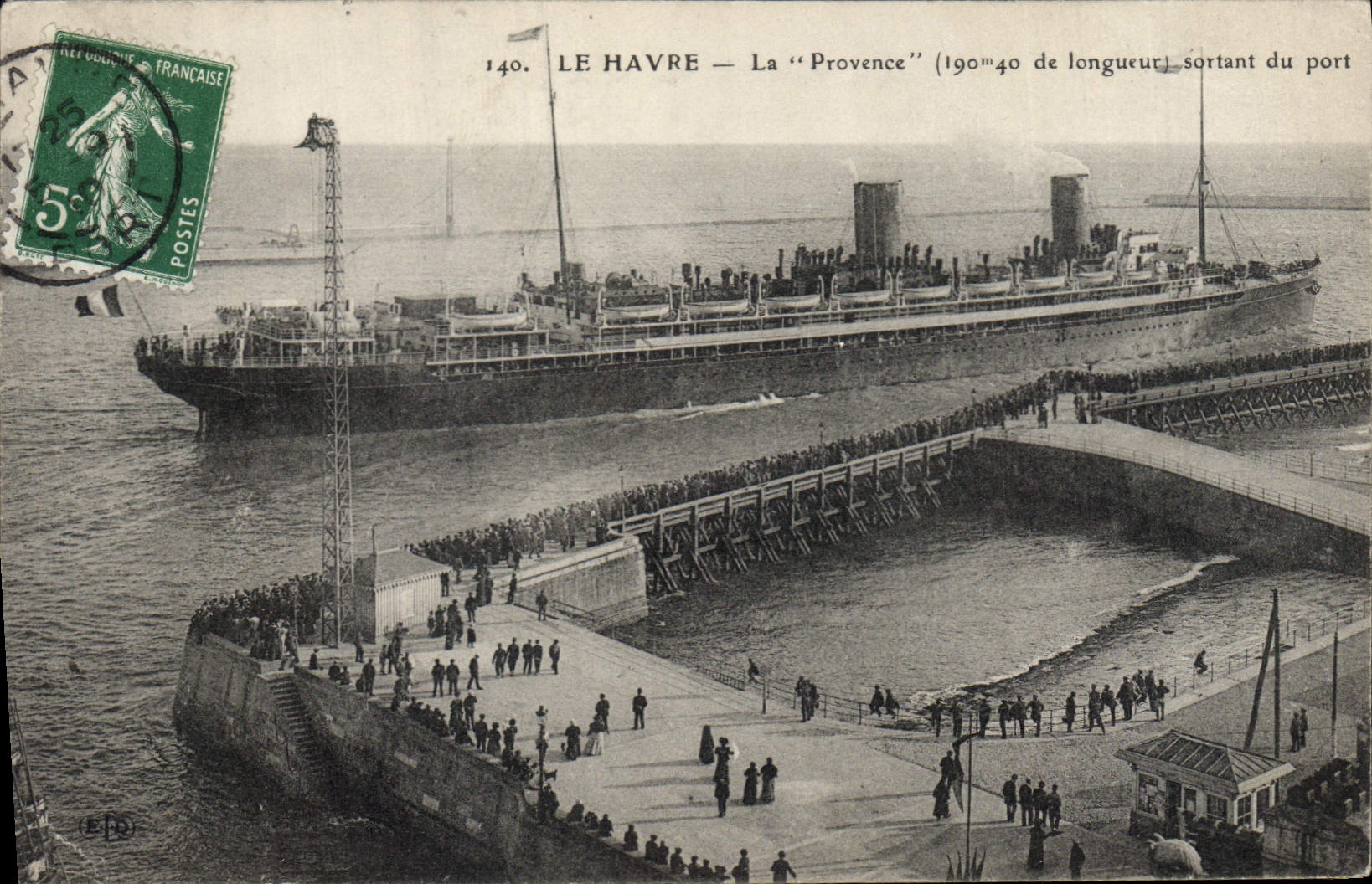 CPA Bateau Paquebot Le Havre La Provence