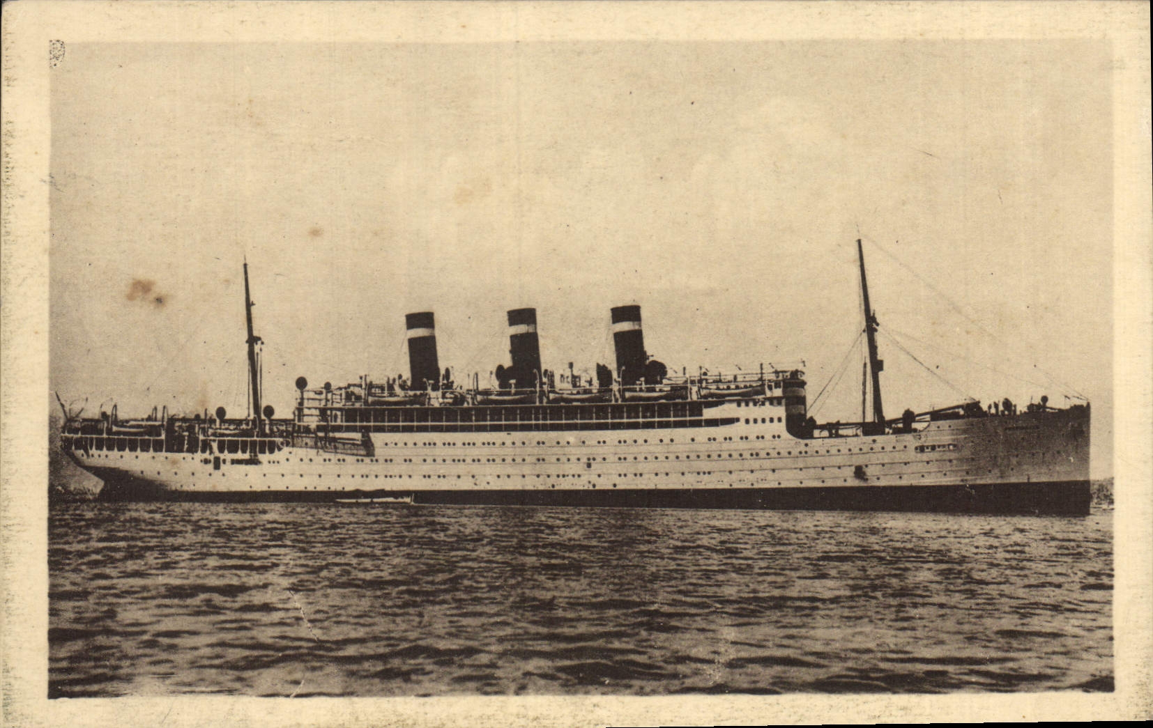 Vintage Postcard Boat Steamer SS Providence Co Cyp Fabre
