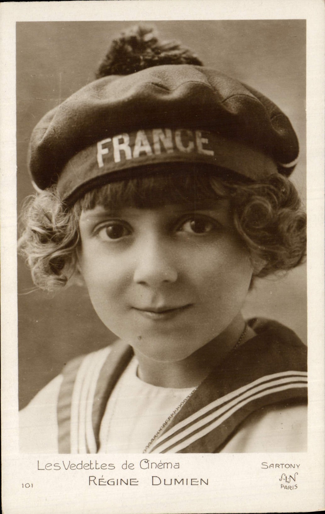 Modern Postcard Cinema Regine Dumien France Marine