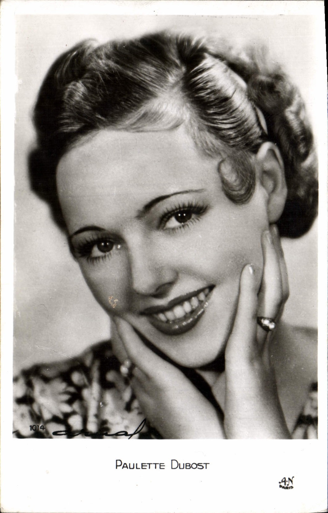 Modern Postcard Cinema Paulette Dubost