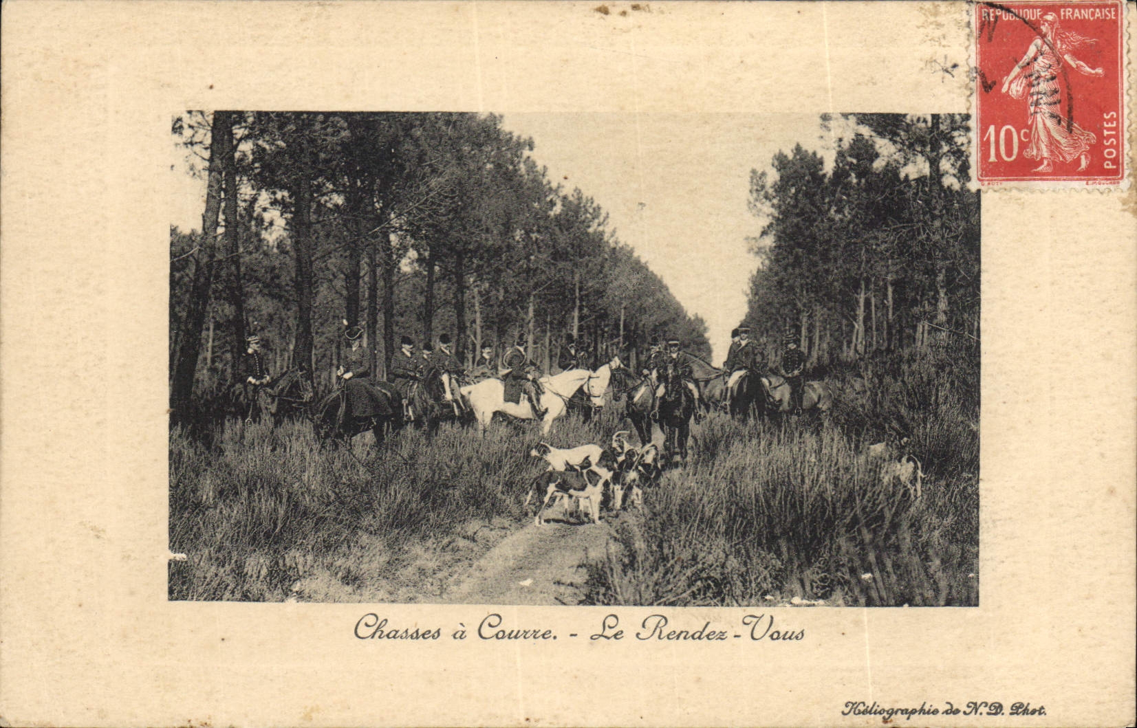 CPA Chasse a courre Le rendez vous 