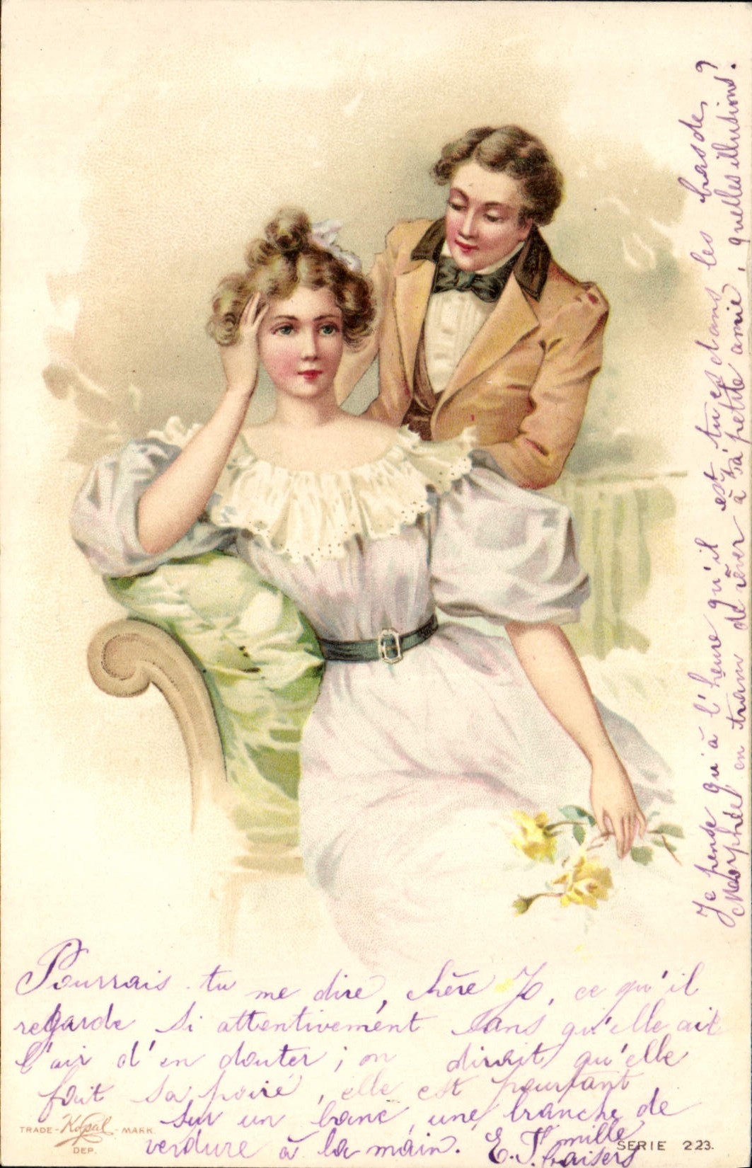 CPA Fantaisie Illustrateur Femme