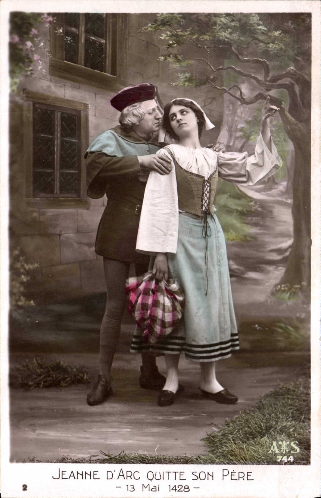 CPA Jeanne d'Arc quitte son pere 