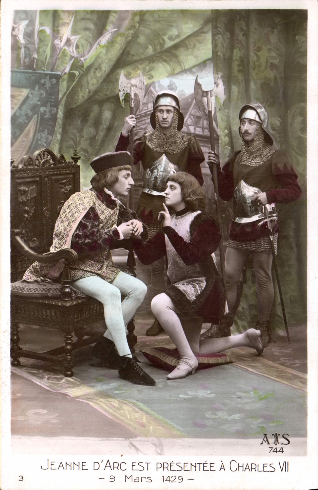 CPA Jeanne d'Arc est presentee a Charles VII 