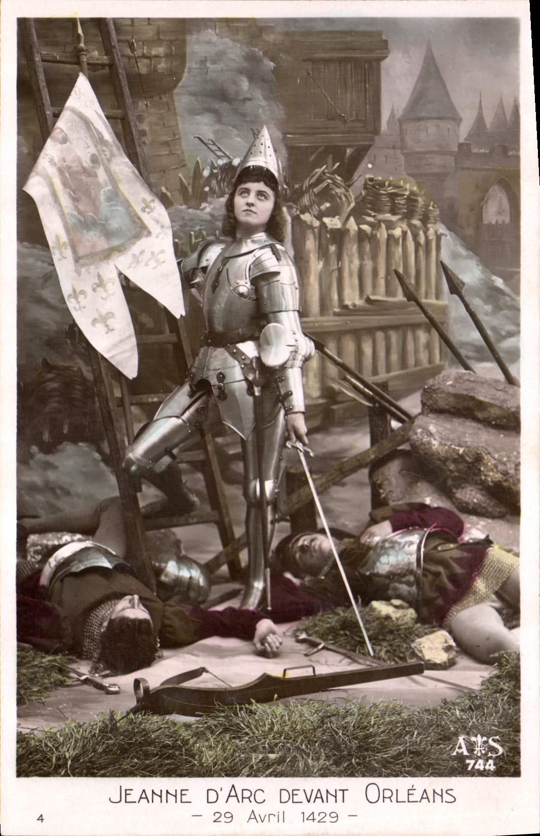 CPA Jeanne d'Arc devant Orleans 