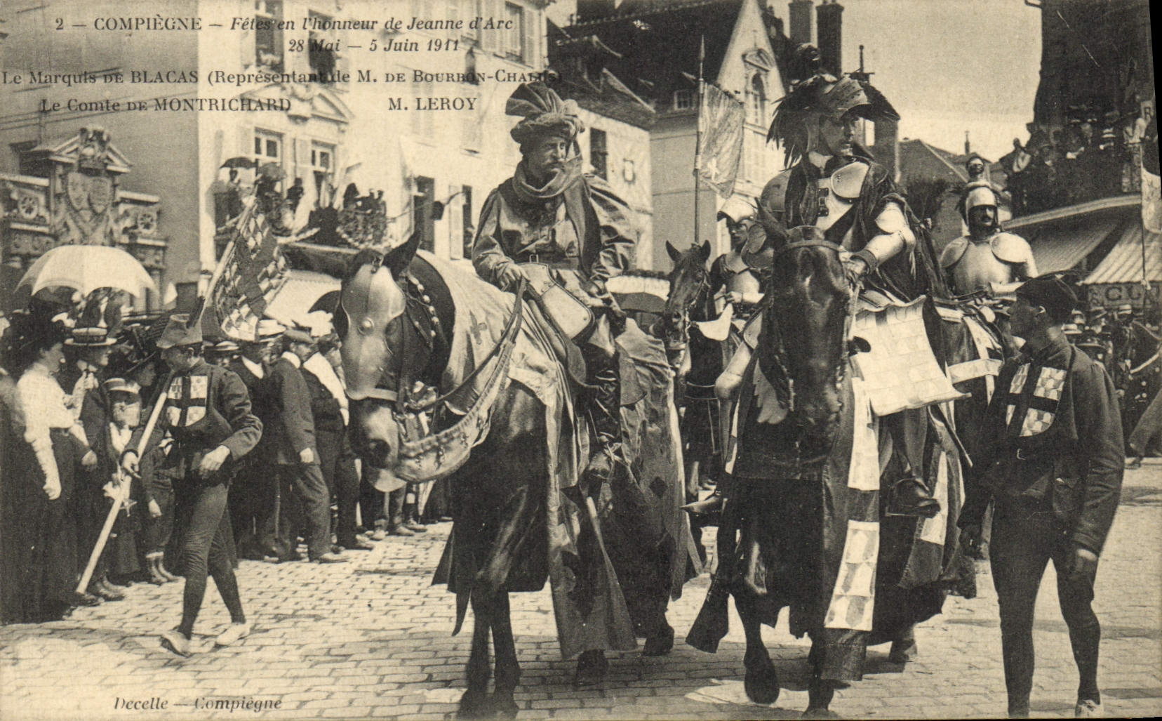 CPA Fetes de Jeanne d'Arc Compiegne Marquis de Blacas Montrichard Leroy TOP