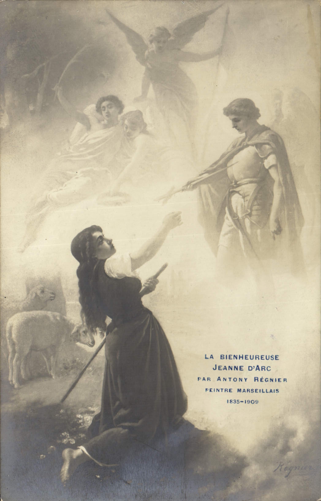 CPA Jeanne d'Arc La bienheureuse par Antony Regnier Peintre marseillais