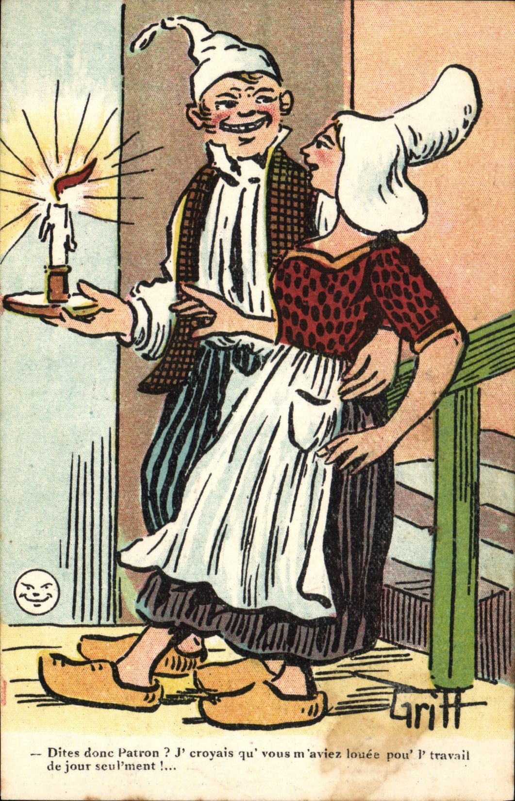 CPA Fantaisie Illustrateur Griff Femme