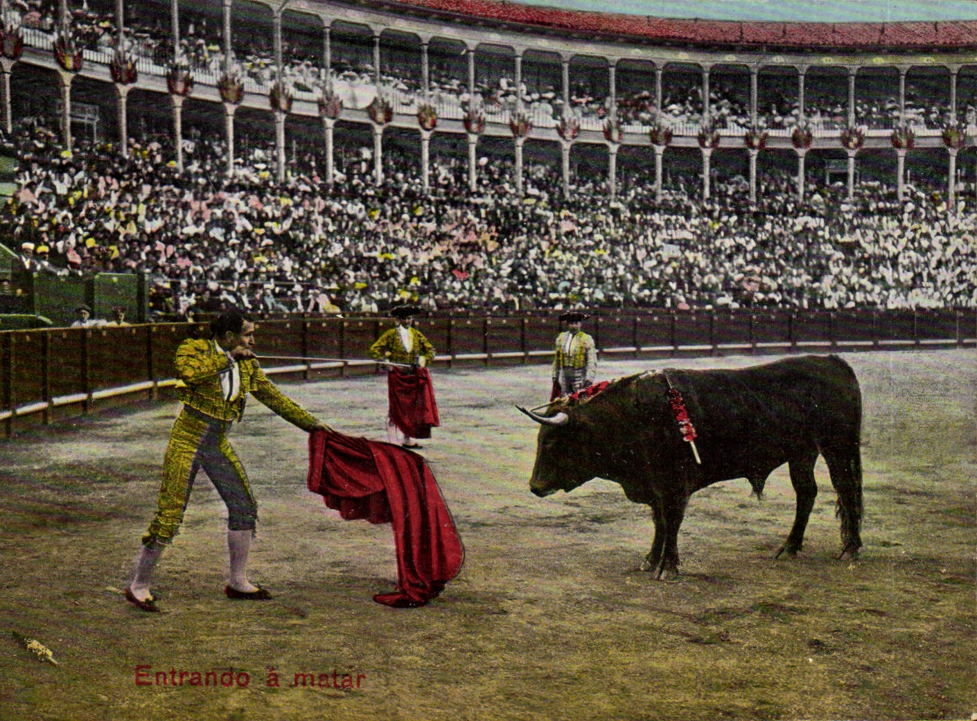 CPA Corrida Course de taureaux Entrando a matar