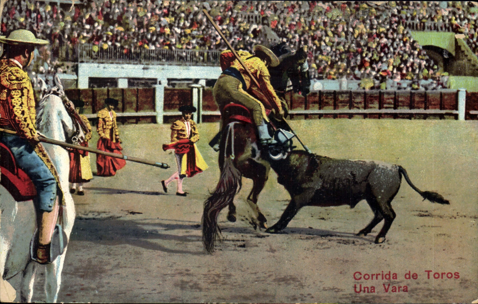 Postal Corrida Corrida de toros Corrida de Toros un vara