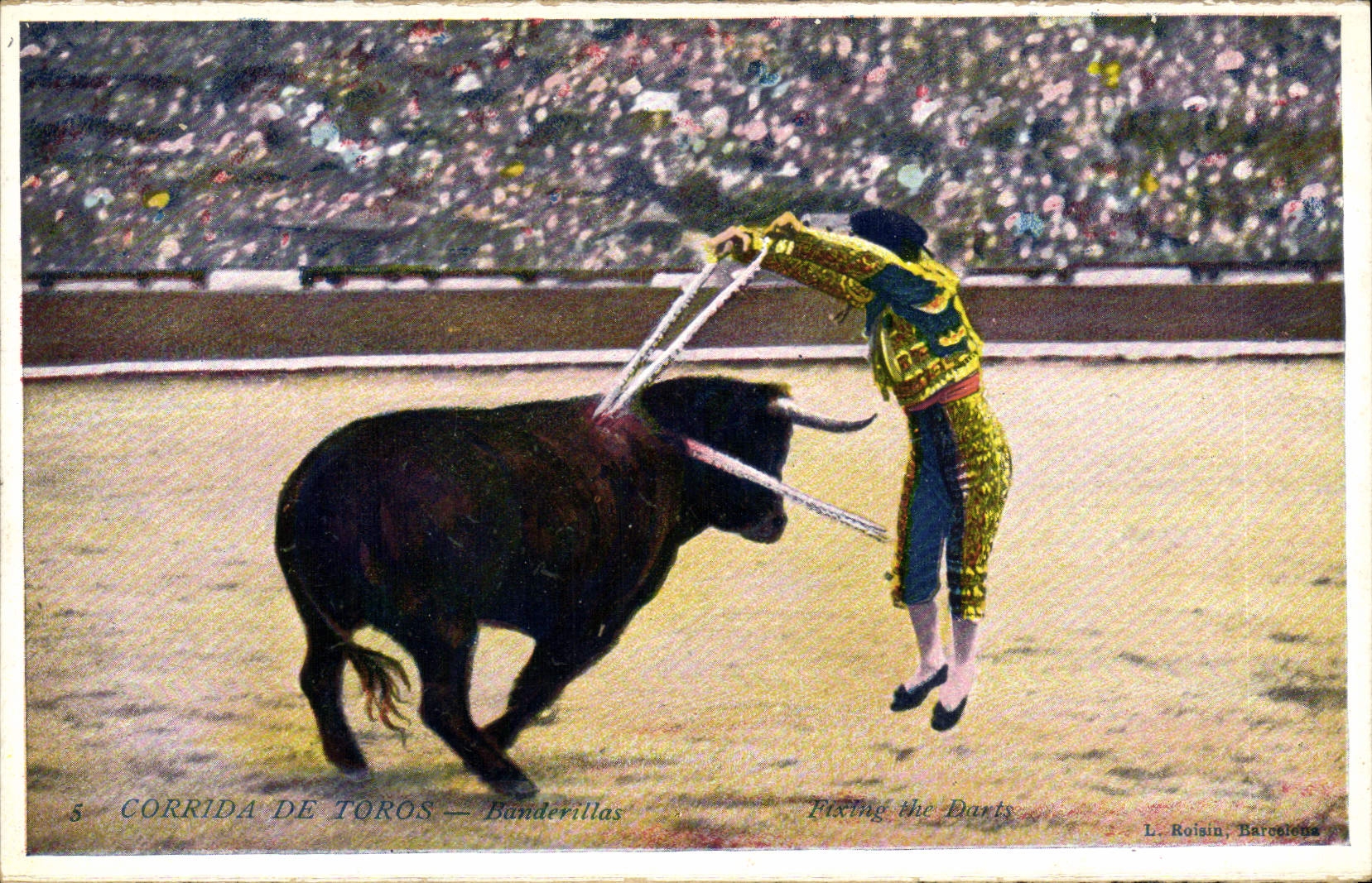 CPA Corrida Course de taureaux Banderillas 