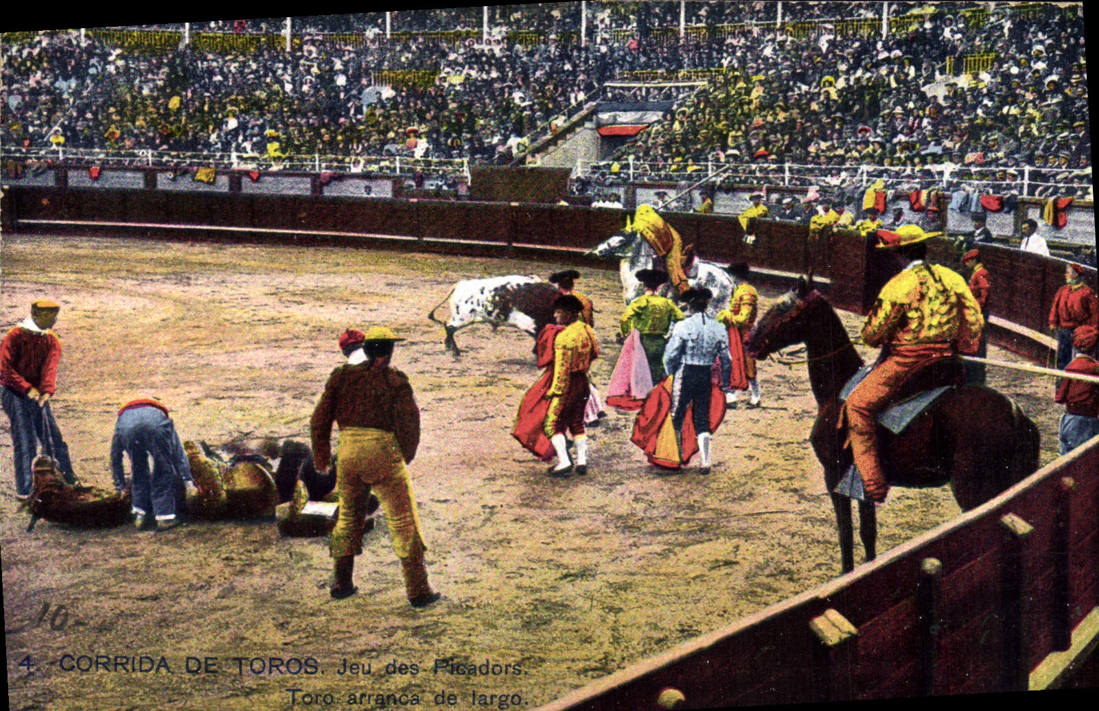 Postal Corrida Corrida de toros Juego de los Picadores