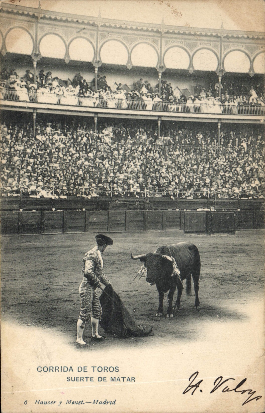 CPA Corrida Course de taureaux Suerte de Matar