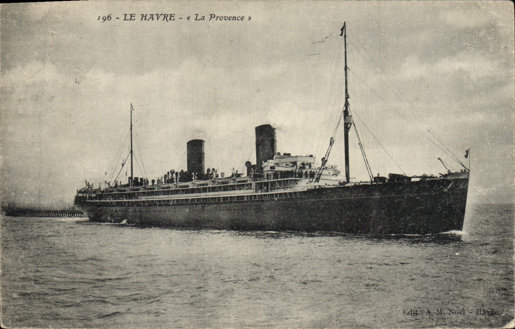 CPA Bateau Paquebot Le Havre La Provence