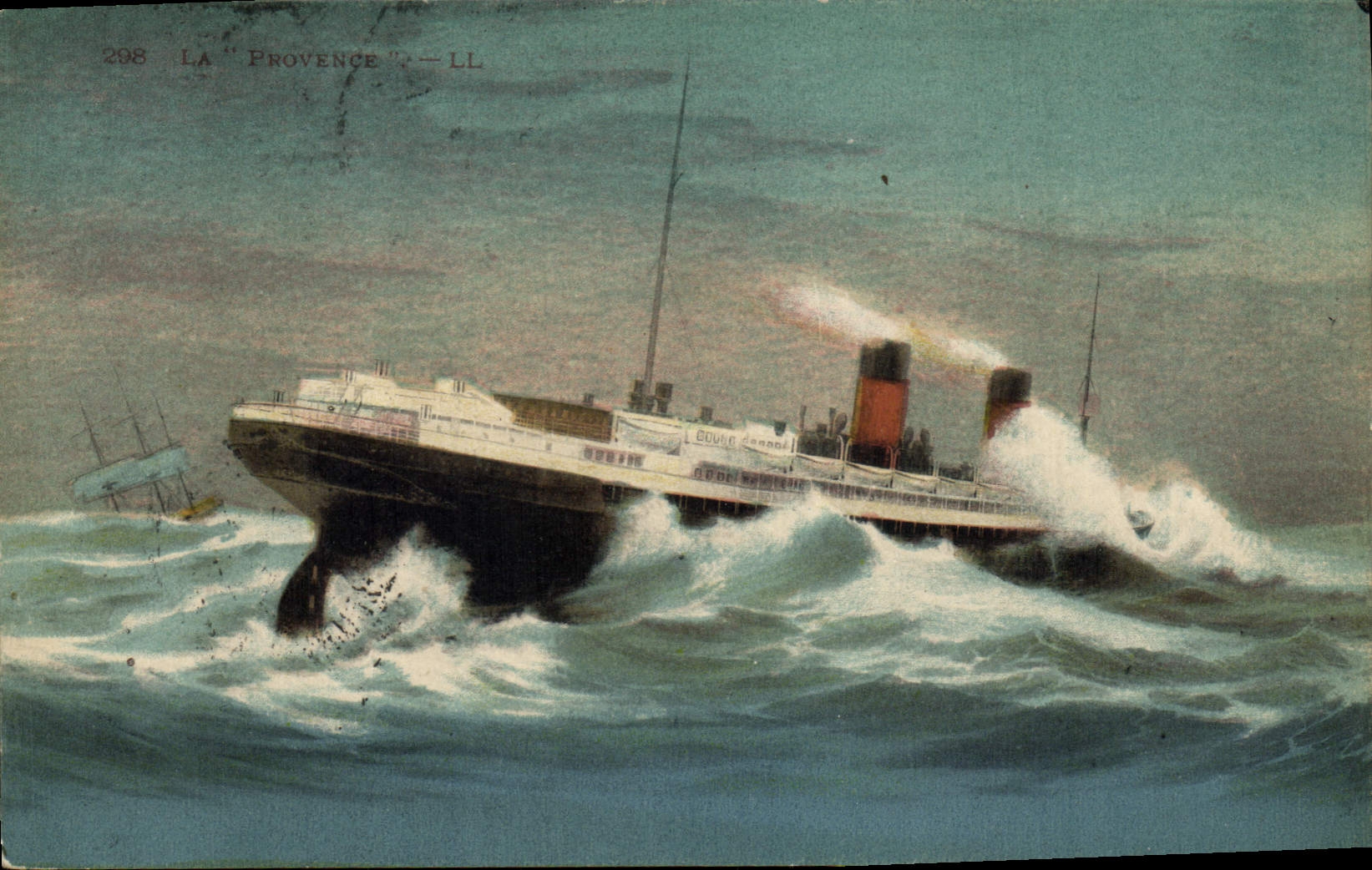 CPA Bateau Paquebot La Provence 
