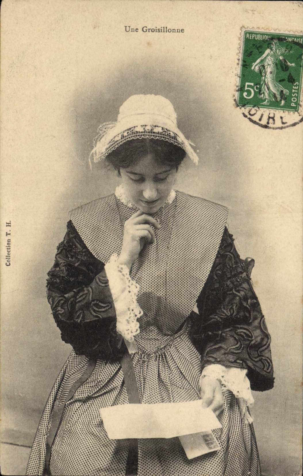 Postal Folclore un Groisillonne