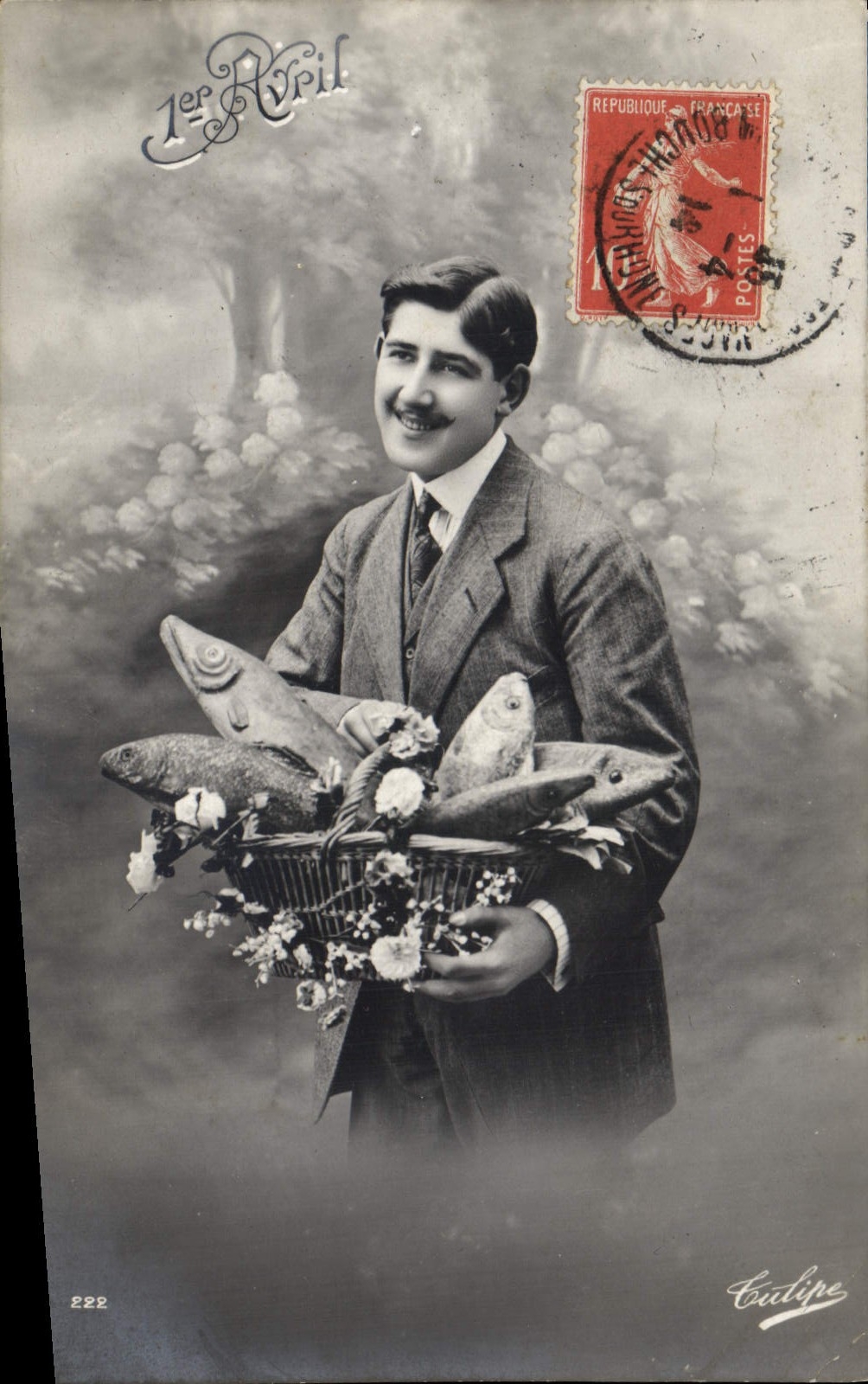 CPA Fantaisie Paques 1er Avril Homme 
