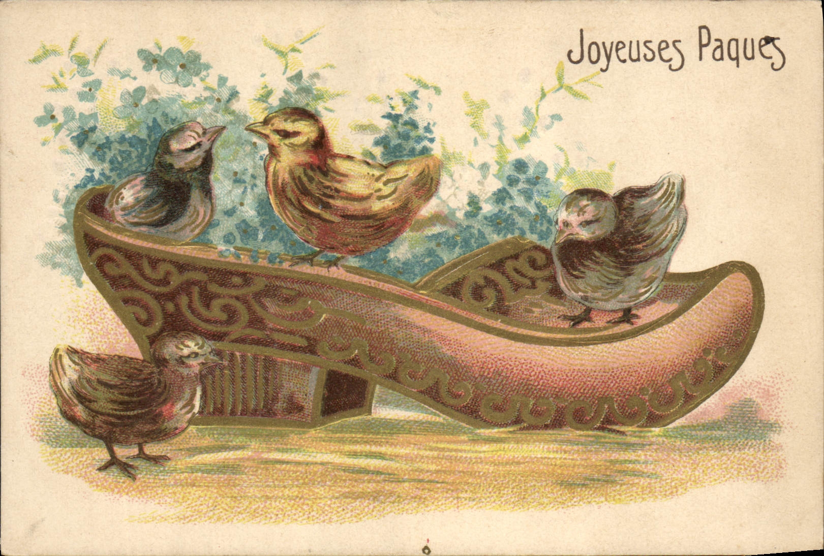 CPA Fantaisie Poussins Sabot 