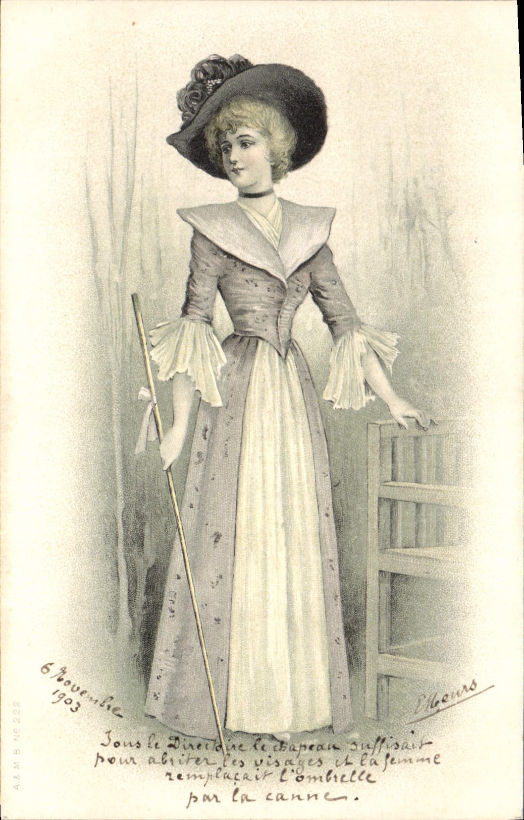 CPA Fantaisie Illustrateur Femme