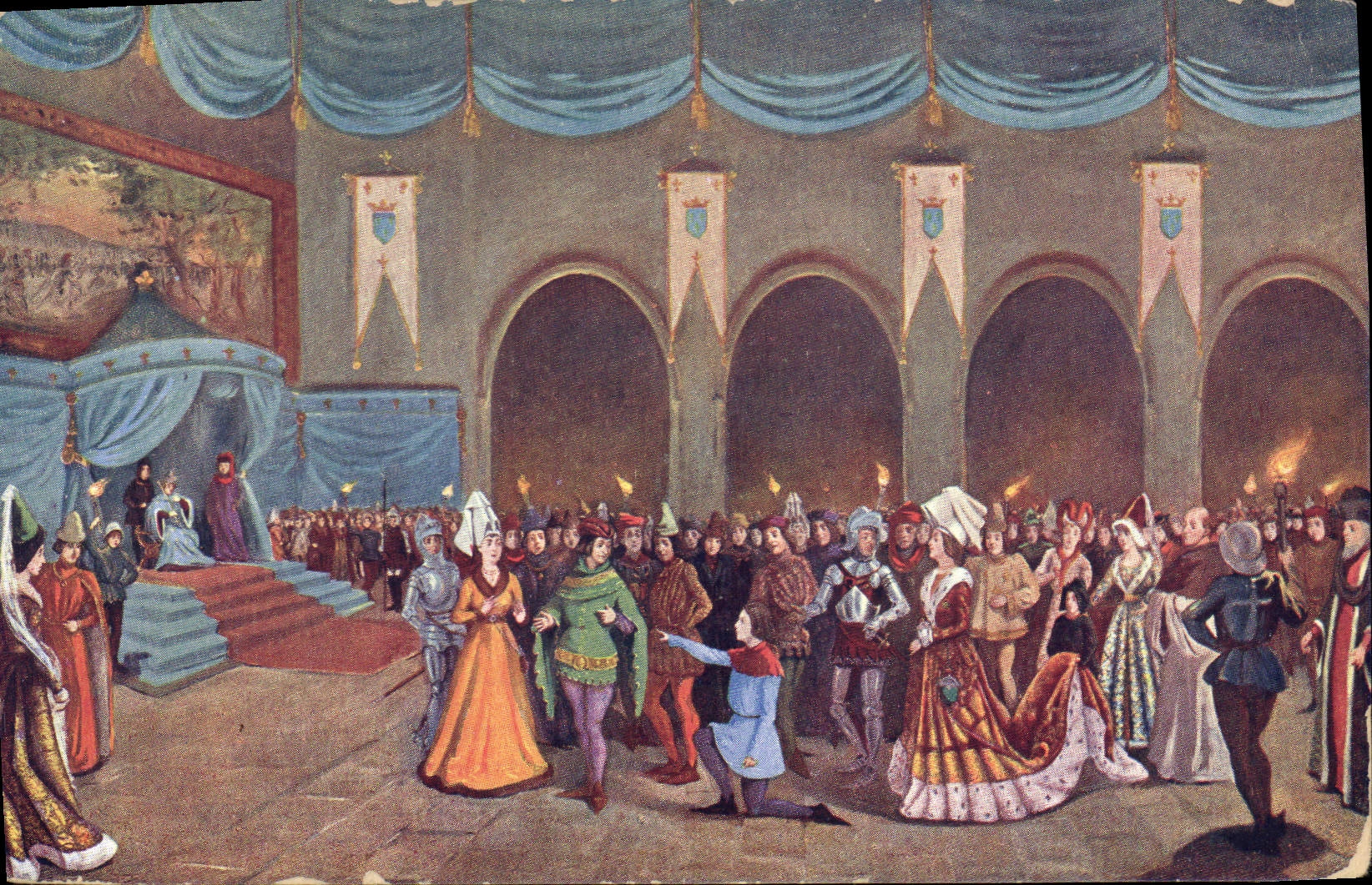 CPA Jeanne d'Arc pour trouver sa mission reconnait Charles VII 