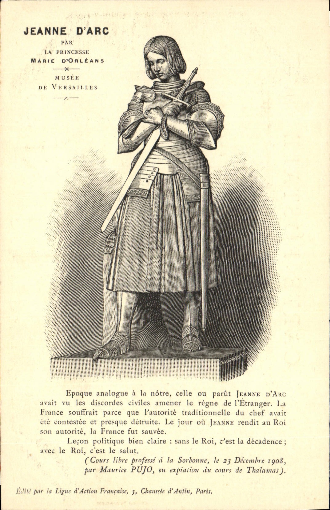 CPA Jeanne d'Arc par la princesse Marie D'Orleans Musee de Versailles 