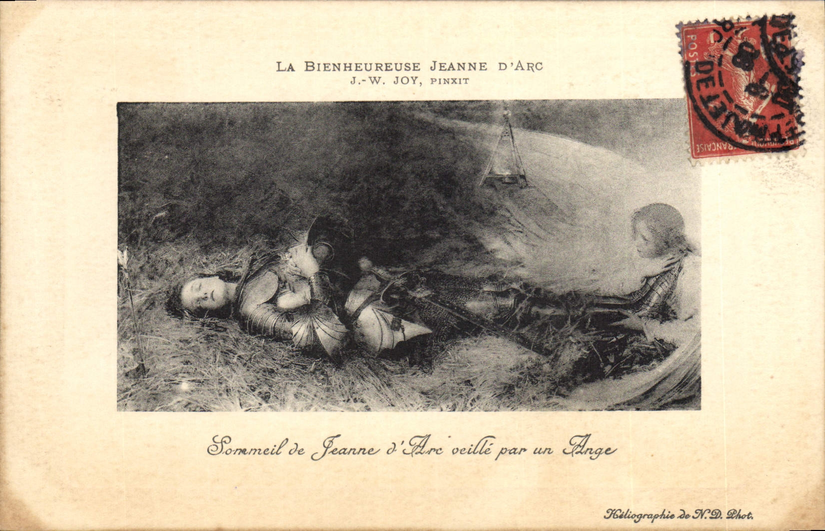 CPA Jeanne d'Arc Sommeil de Jeanne d'Arc oeille par un ange 